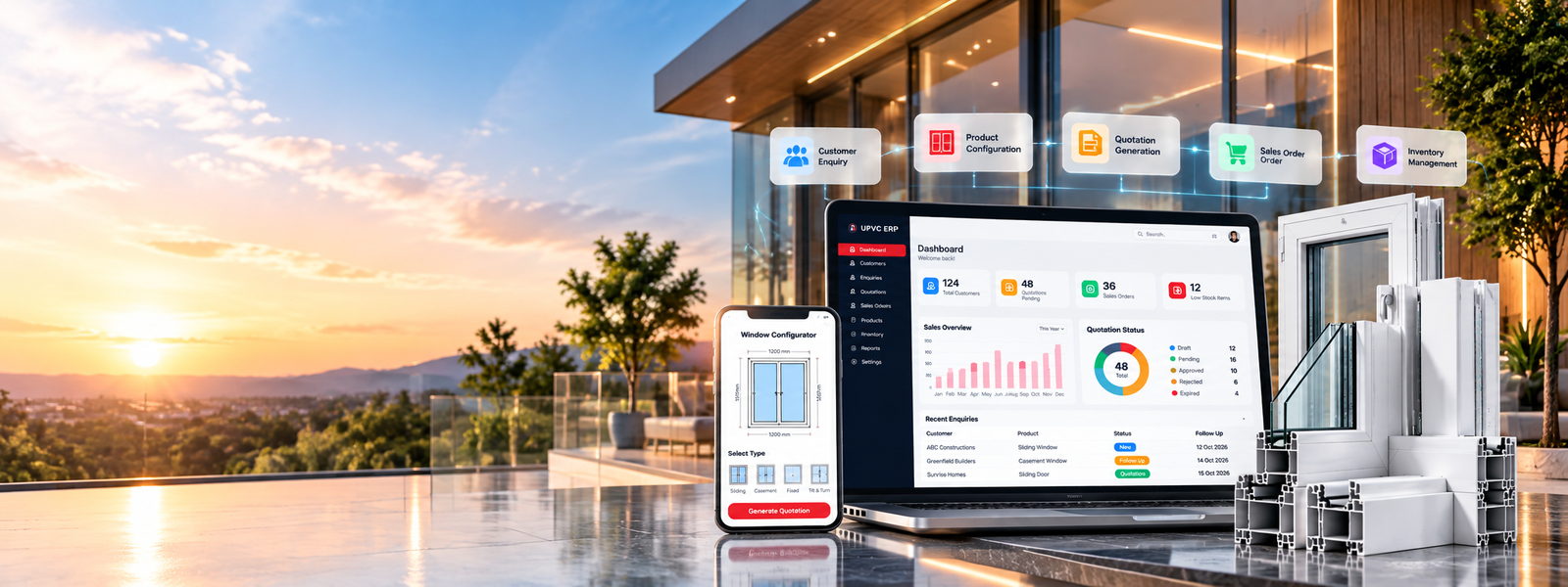 Realistic UPVC Window and Door Management System