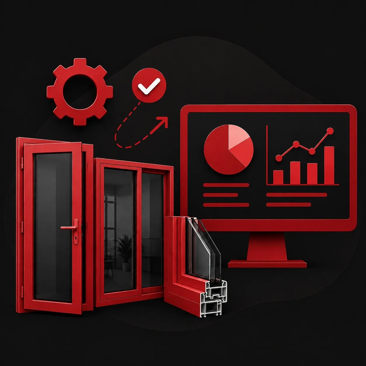 UPVC Doors & Glass ERP